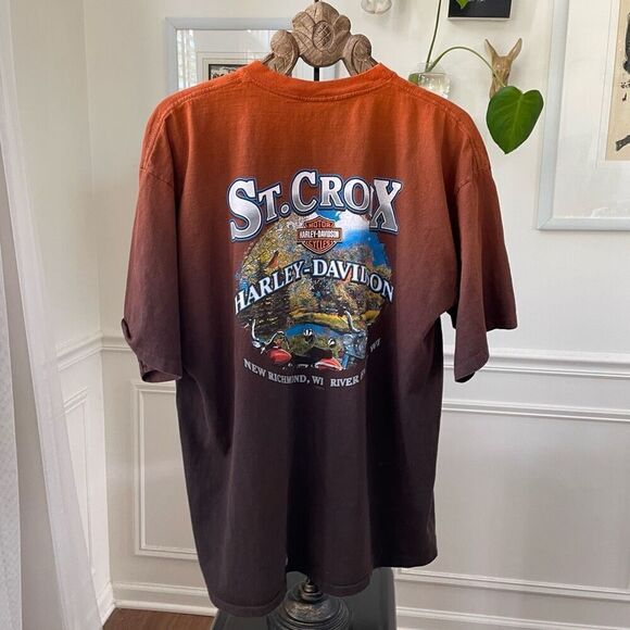 2007 Harley Davidson Smokey Skull Ombre Tshirt XL - Picture 4 of 7